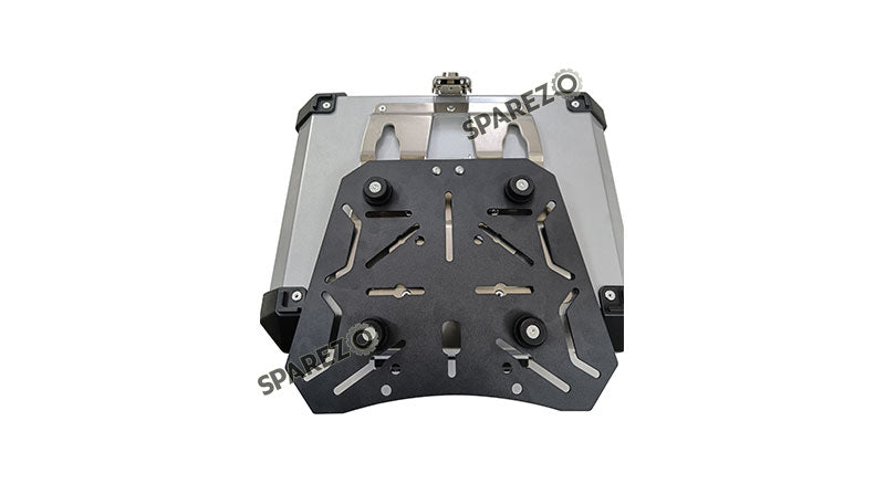 Royal Enfield Himalayan BS3 - BS4 - BS6  Aluminium Pannier Luggage Top Box Glossy Grey