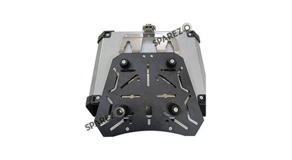 Royal Enfield Himalayan BS3 - BS4 - BS6  Aluminium Pannier Luggage Top Box Glossy Grey