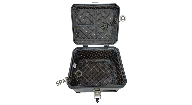 Royal Enfield Himalayan BS3 - BS4 - BS6  Aluminium Pannier Luggage Top Box Glossy Grey