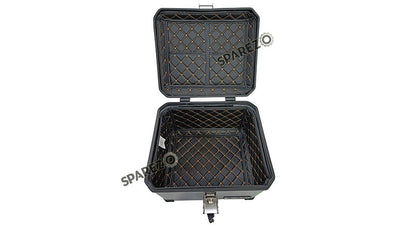 Royal Enfield Himalayan BS3 - BS4 - BS6  Aluminium Pannier Luggage Top Box Glossy Grey