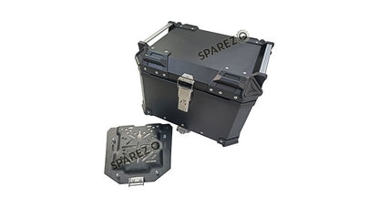 Royal Enfield Himalayan BS3 - BS4 - BS6 Aluminium Pannier Luggage Top Box Matt Black