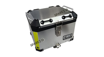 Royal Enfield Himalayan BS3 - BS4 - BS6  Aluminium Pannier Luggage Top Box Silver