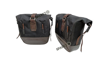 Royal Enfield Hunter 350 Pannier Luggage Bags Brown And Mounting 2022-23