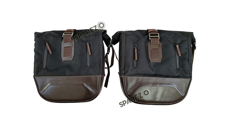 Royal Enfield Classic Reborn 350cc Pannier Luggage Bags Brown and Mounting 2022-23