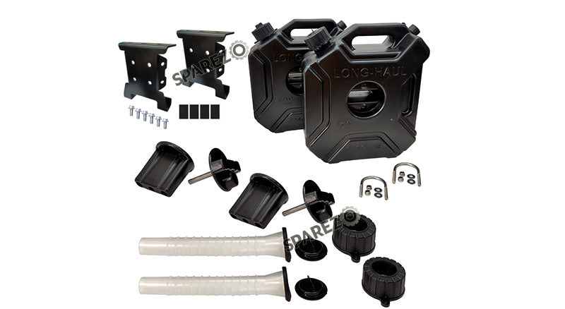 Royal Enfield Himalayan 411cc BS4 Black Color LH and RH Jerry Can Pair With Mount