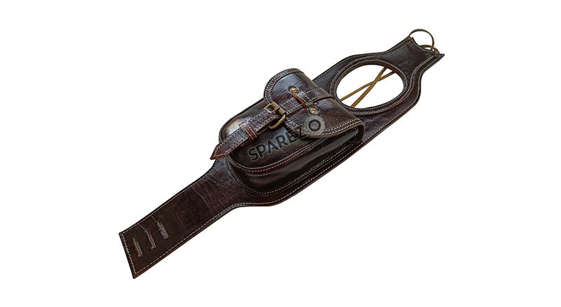 Royal Enfield New Classic Reborn 350 Fuel Gas Tank Belt With Pouch Antique Brown