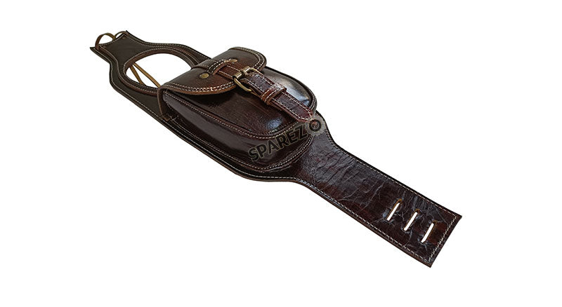 Royal Enfield New Classic Reborn 350 Fuel Gas Tank Belt With Pouch Antique Brown