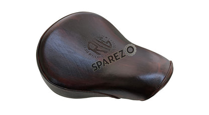 Royal Enfield New Classic Reborn 350cc Front Genuine Leather Low Rider Seat Antique Brown