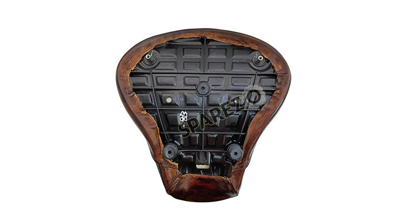 Royal Enfield New Classic Reborn 350cc Front Genuine Leather Low Rider Seat Antique Brown