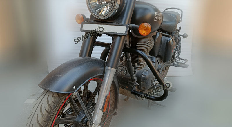 Royal Enfield Classic Reborn and Meteor 350cc Trapezium Engine Crash Guard Black