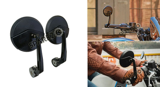 Royal Enfield GT and Interceptor 650 Bar End Rear View Mirror Pair