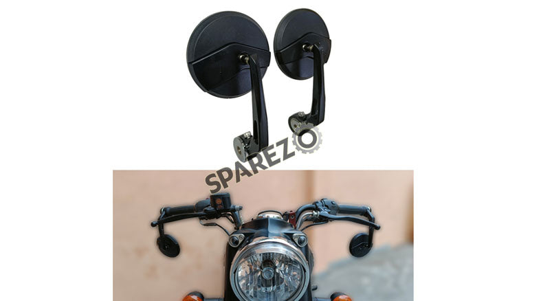 Royal Enfield Hunter 350 Bar End Rear View Mirror Pair