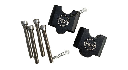 Royal Enfield Hunter 350 Handlebar Height Increase Riser Pair Black