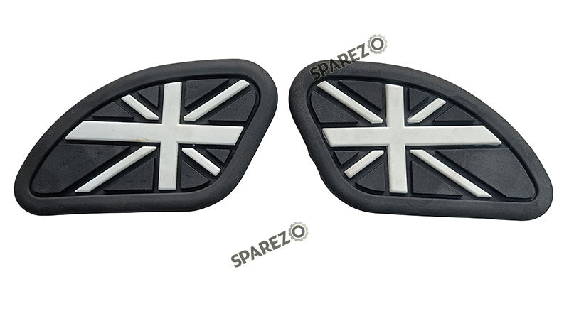 Royal Enfield GT and Interceptor 650 Rubber Tank Pad Pair Black