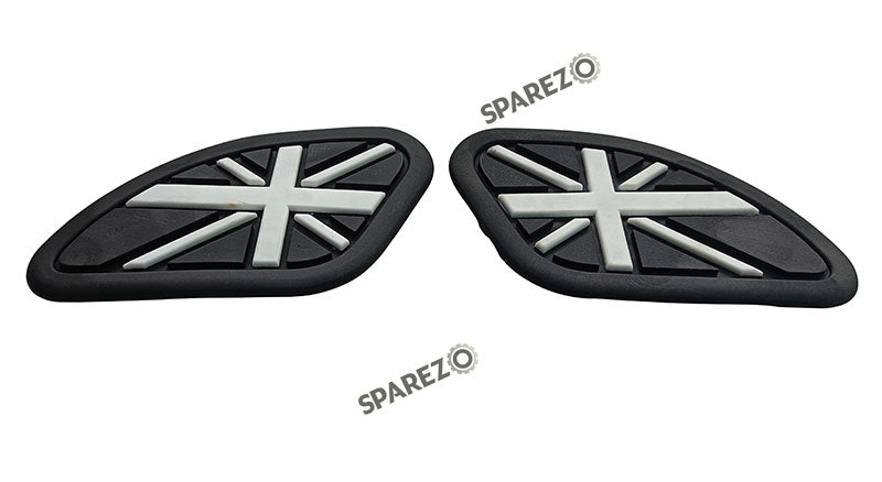 Royal Enfield GT and Interceptor 650 Rubber Tank Pad Pair Black