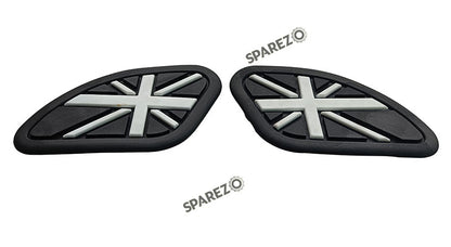 Royal Enfield GT and Interceptor 650 Rubber Tank Pad Pair Black