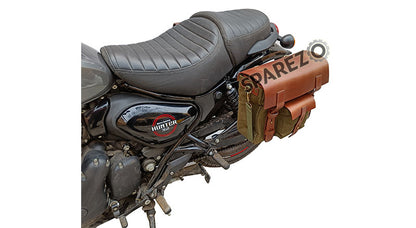 Royal Enfield Hunter 350 LH RH Pannier Luggage Bags Olive And Mounting 2022-23