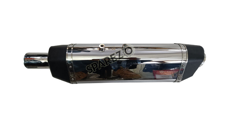 Royal Enfield Himalayan Scram 411 Red Rooster SS Exhaust Silencer Polished