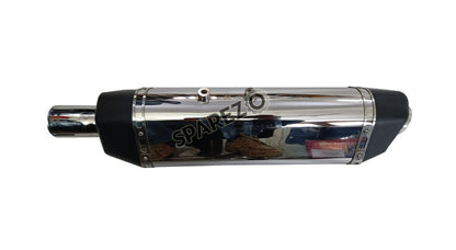 Royal Enfield Himalayan Scram 411 Red Rooster SS Exhaust Silencer Polished