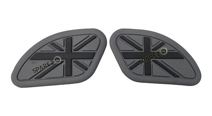 Royal Enfield GT and Interceptor 650 Rubber Tank Pad Pair Grey