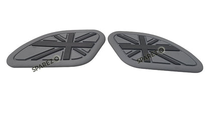 Royal Enfield GT and Interceptor 650 Rubber Tank Pad Pair Grey