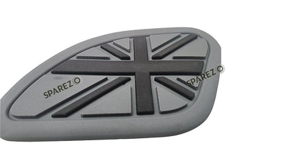 Royal Enfield GT and Interceptor 650 Rubber Tank Pad Pair Grey
