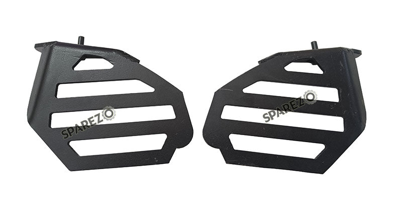 Royal Enfield GT and Interceptor 650cc Wide Pillion Footrest Pair Accessories Black