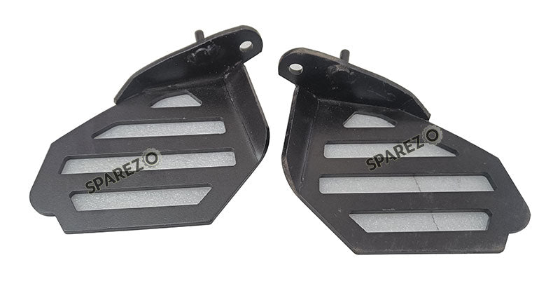 Royal Enfield GT and Interceptor 650cc Wide Pillion Footrest Pair Accessories Black