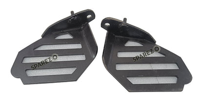 Royal Enfield GT and Interceptor 650cc Wide Pillion Footrest Pair Accessories Black