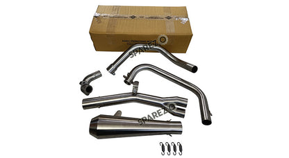 Royal Enfield Interceptor and GT 650 AEW SS 2in1 Exhaust Silencer Matt Finish