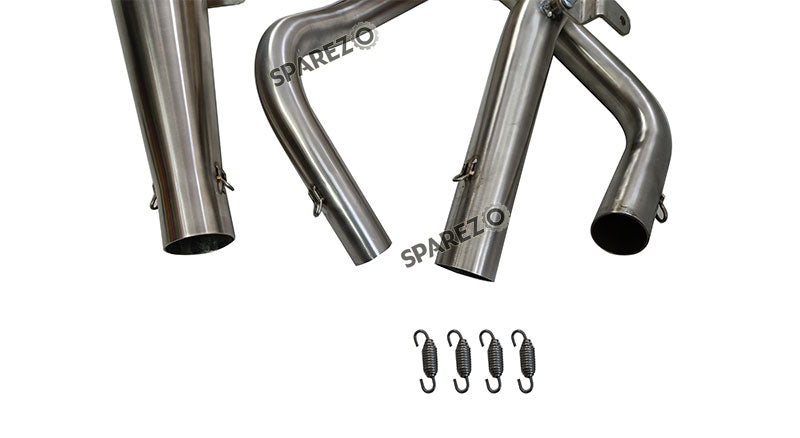 Royal Enfield Interceptor and GT 650 AEW SS 2in1 Exhaust Silencer Matt Finish