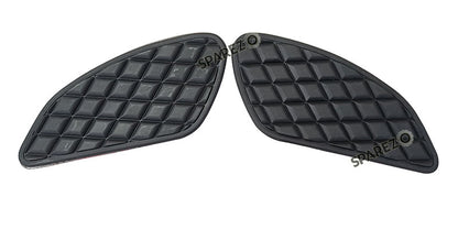 Royal Enfield Interceptor and GT 650 Tank Rubber Knee Pad Pair Black