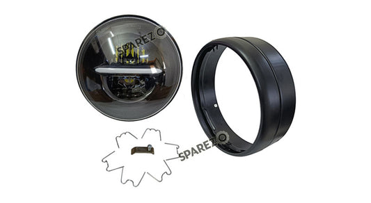 Royal Enfield Classic Reborn 350cc Minus Sign 7" LED Headlight With Black Rim 2022-2023