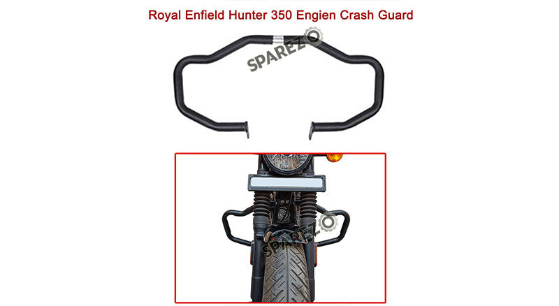 Royal Enfield Hunter 350 Engine Crash Guard Assembly Black
