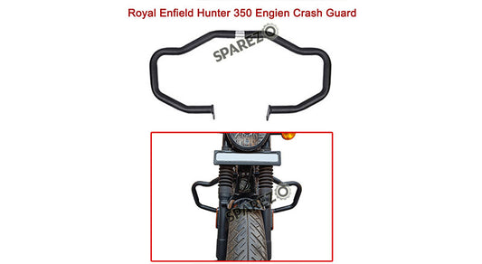 Royal Enfield Hunter 350 Engine Crash Guard Assembly Black