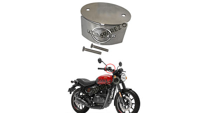 Royal Enfield Hunter 350 Oil Container Guard and Reservoir Cap Silver