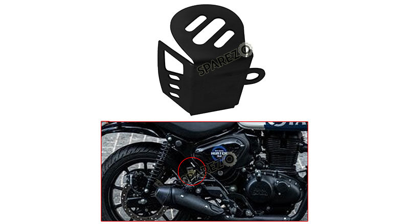 Royal Enfield Hunter 350 Oil Container Guard and Reservoir Cap Black