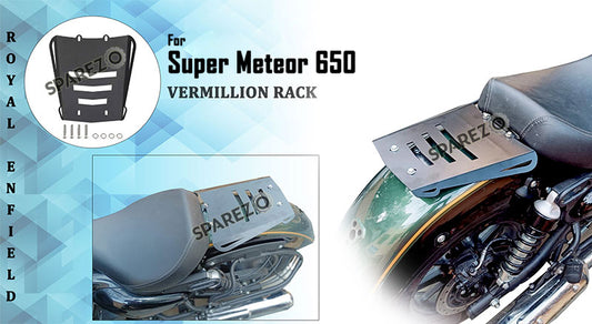 Royal Enfield Super Meteor 650 Vermillion Solo Rack Plate
