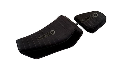 Royal Enfield Himalayan 411 Premium Touring Customized Rider and Pillion Seat Black