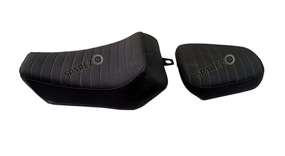 Royal Enfield Himalayan 411 Premium Touring Customized Rider and Pillion Seat Black