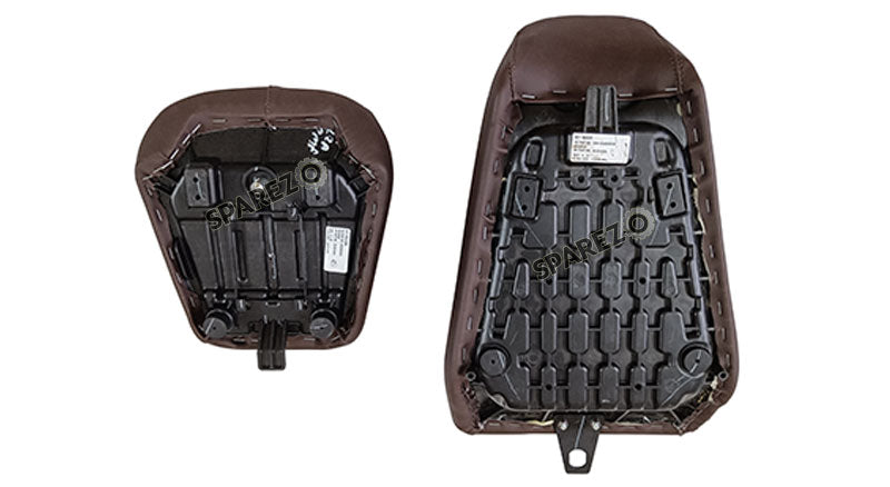 Royal Enfield Himalayan 411 Premium Touring Customized Rider and Pillion Seat Brown