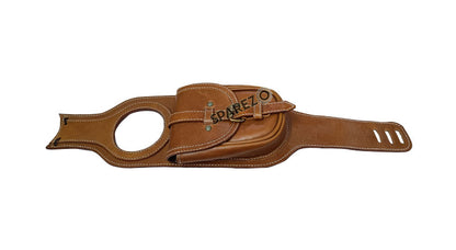 Royal Enfield Meteor 350 Fuel Gas Tank Belt With Pouch Tan Brown