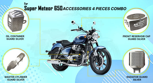Royal Enfield Super Meteor 650 4 PCS Accessories Combo