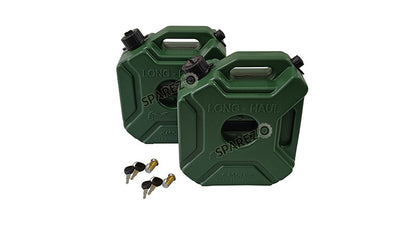 Royal Enfield Himalayan 411 cc BS6 LH-RH Jerry Can Pair With Mount Green Color