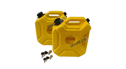 Royal Enfield Himalayan 411 BS6 LH-RH Jerry Can Pair With Mount Yellow Color