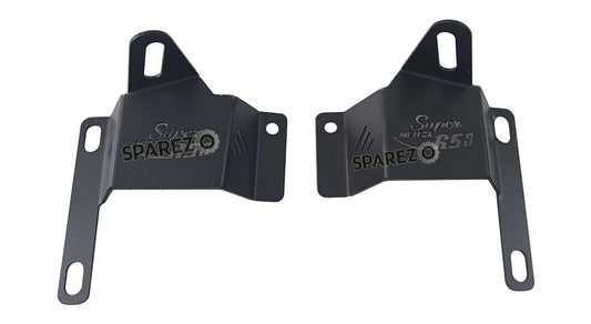 Royal Enfield Super Meteor 650 Fog Light Mount Pair Black