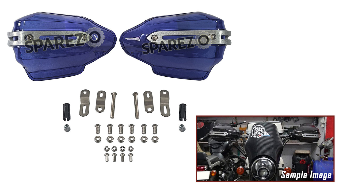 Royal Enfield Meteor Hunter Reborn 350 Himalayan Tinted Blue Hand Guard