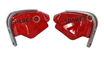 Royal Enfield Meteor Hunter Reborn 350 Himalayan Tinted Red Color Hand Guard