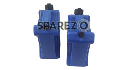 Royal Enfield LH - RH Side Blue Color Jerry Can Pair for Himalayan 411