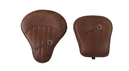 Royal Enfield New Classic Reborn 350 Customized Leather Front and Rear Brown Seat